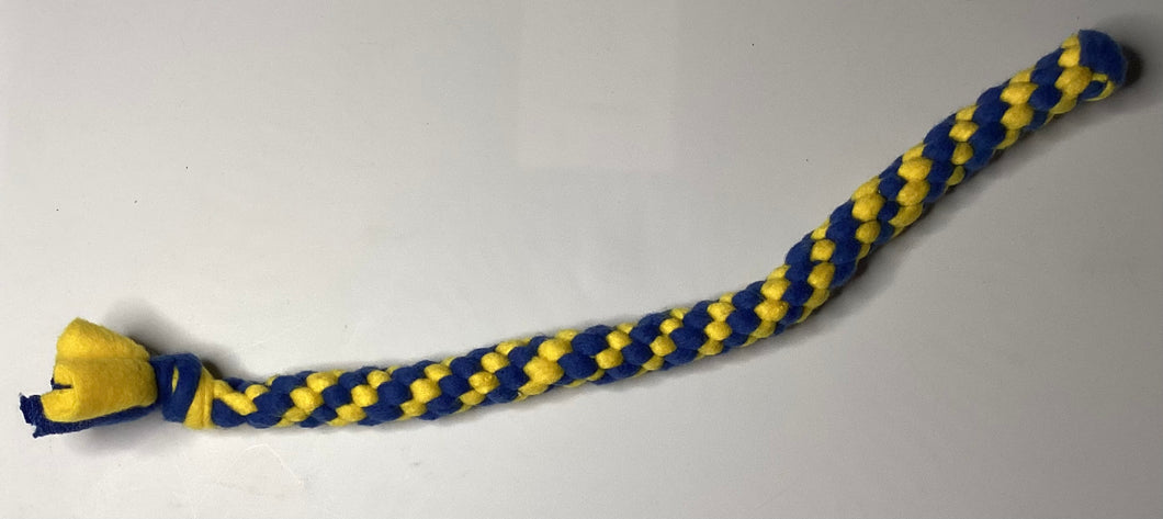 Dog Tug Pull Toy: Royal Blue Yellow