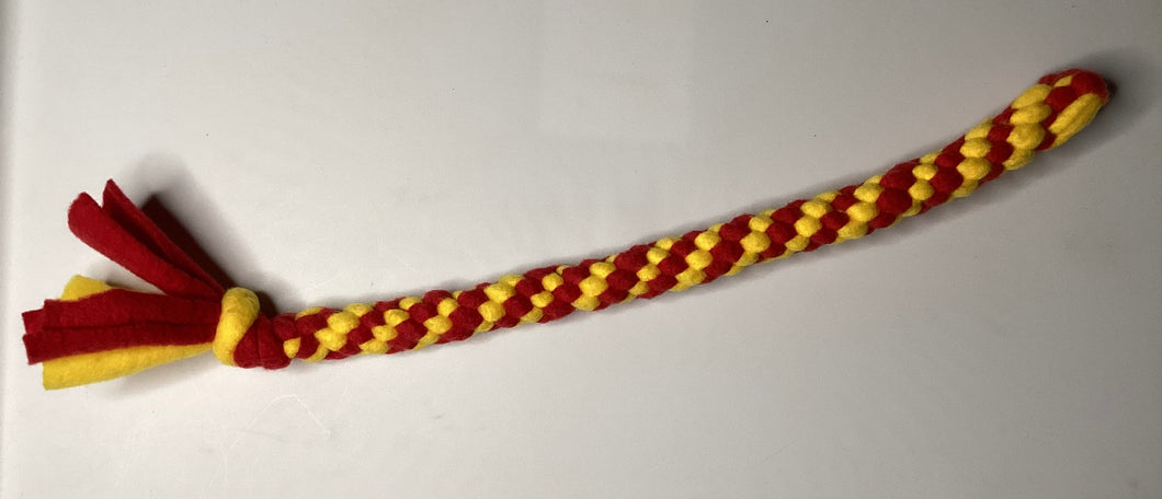 Dog Tug Pull Toy: Red Yellow