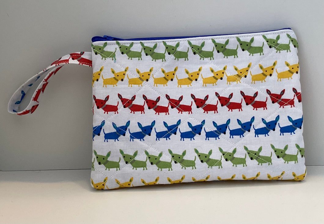 Zipper Pouch Large: Chihuahuas