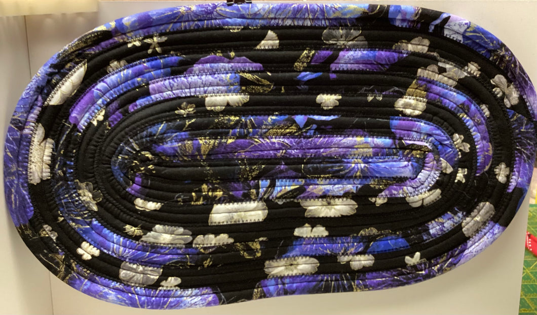 Jelly Roll Mat Rug: Purple