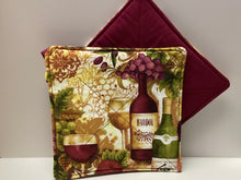 Load image into Gallery viewer, Potholder Set: Wine Bottles
