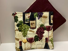Load image into Gallery viewer, Potholder Set: Wine Bottles
